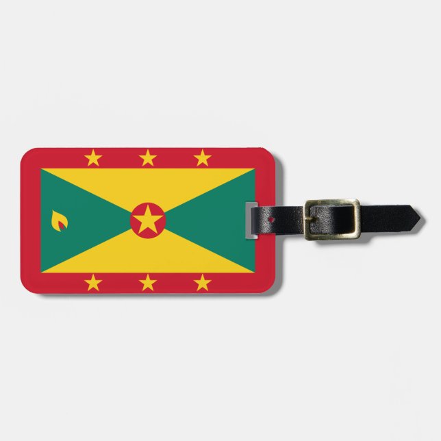 Etiqueta Para Maletas Bandera de Granada (Frente Horizontal)
