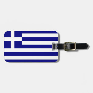 Etiqueta Para Maletas Bandera de Grecia