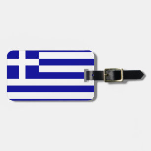 Etiqueta Para Maletas Bandera de Grecia