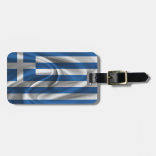 Etiqueta Para Maletas Bandera de Grecia