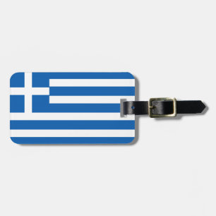 Etiqueta Para Maletas Bandera de Grecia