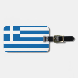 Etiqueta Para Maletas Bandera de Grecia