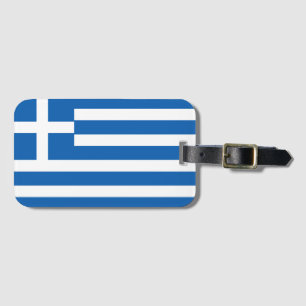 Etiqueta Para Maletas Bandera de Grecia