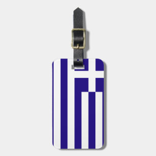 Etiqueta Para Maletas Bandera de Grecia