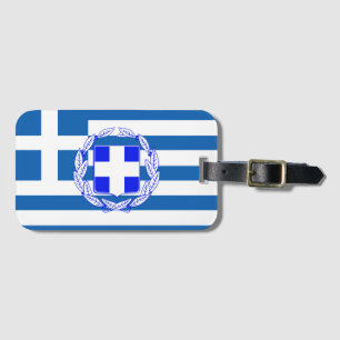 Etiqueta Para Maletas Bandera de Grecia