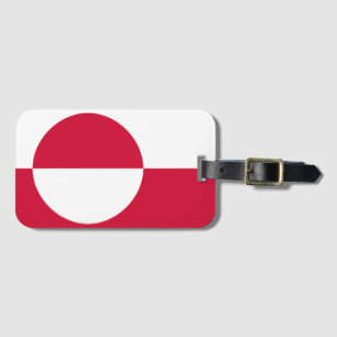 Etiqueta Para Maletas Bandera de Groenlandia