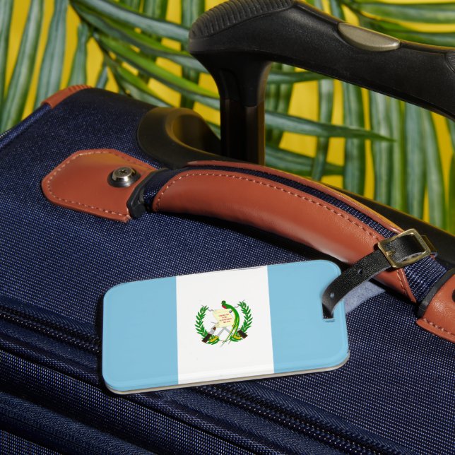 Etiqueta Para Maletas Bandera de Guatemala (Anverso In situ 3)