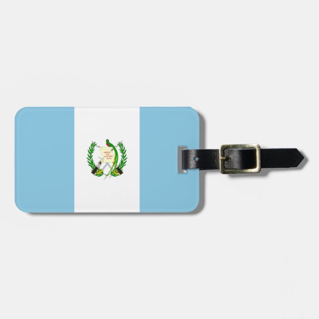 Etiqueta Para Maletas Bandera de Guatemala Easy ID Personal (Frente Horizontal)