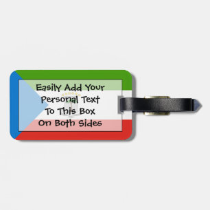 Etiqueta Para Maletas Bandera de Guinea Ecuatorial Fácil identificación