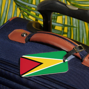 Etiqueta Para Maletas Bandera de Guyana