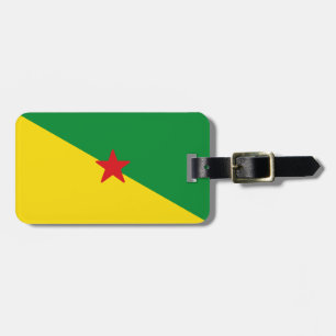 Etiqueta Para Maletas Bandera de Guyana Francesa