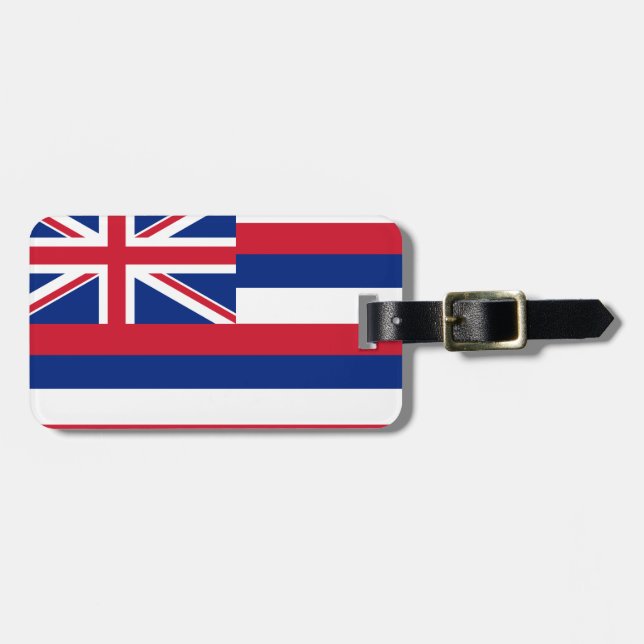 Etiqueta Para Maletas Bandera de Hawái (Frente Horizontal)
