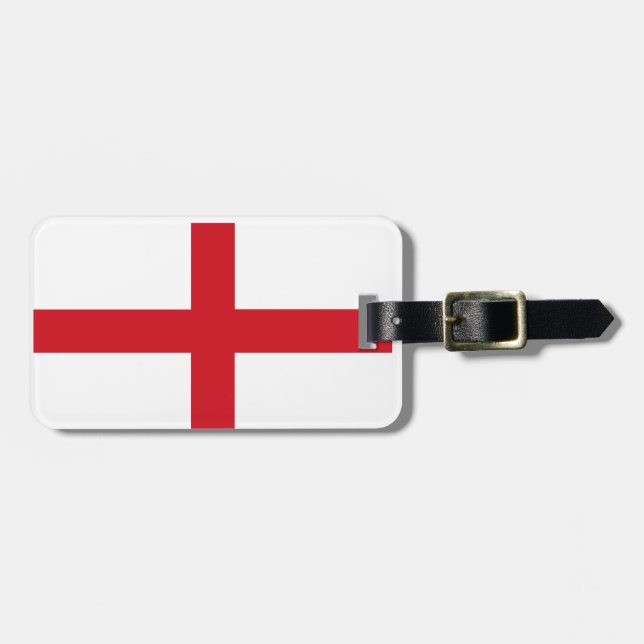 Etiqueta Para Maletas Bandera de Inglaterra (Frente Horizontal)