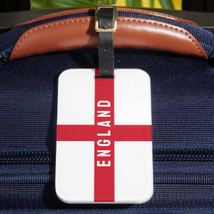 Etiqueta Para Maletas Bandera de Inglaterra estilizada