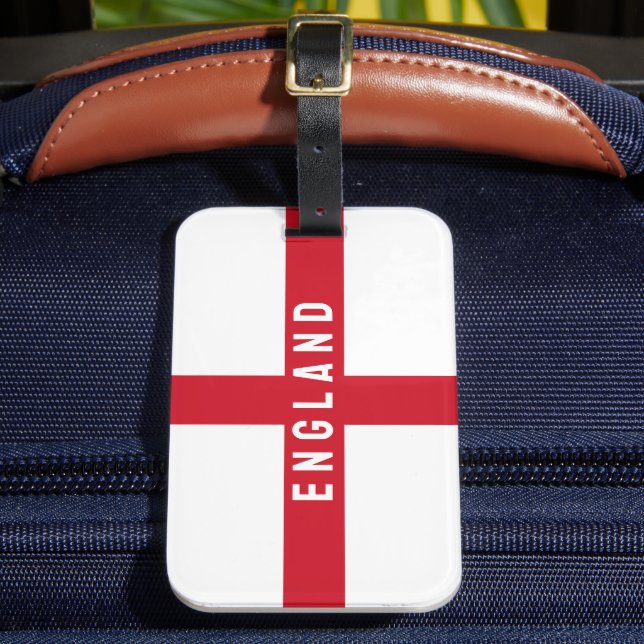 Etiqueta Para Maletas Bandera de Inglaterra estilizada (Anverso In situ 2)