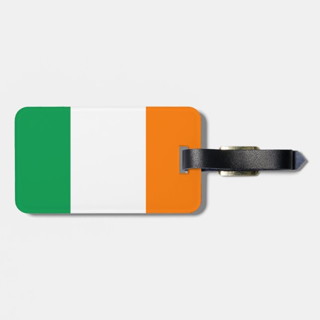 Etiqueta Para Maletas Bandera de Irlanda (Atrás Horizontal)