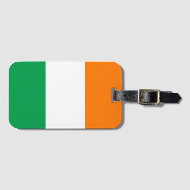 Etiqueta Para Maletas Bandera de Irlanda (Anverso horizontal)