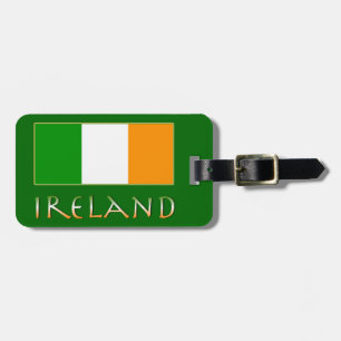 Etiqueta Para Maletas Bandera de Irlanda