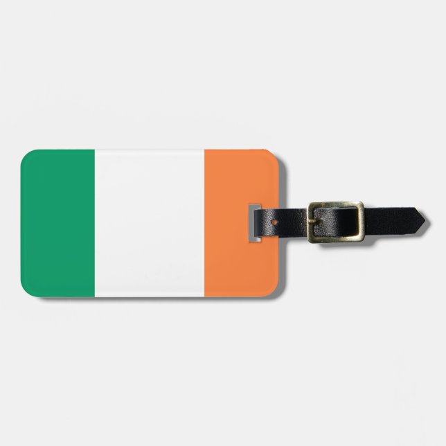 Etiqueta Para Maletas Bandera de Irlanda Easy ID Personal (Frente Horizontal)