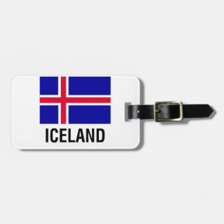 Etiqueta Para Maletas BANDERA de ISLANDIA