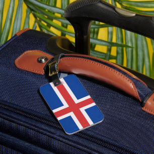 Etiqueta Para Maletas Bandera de Islandia