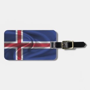 Etiqueta Para Maletas Bandera De Islandia