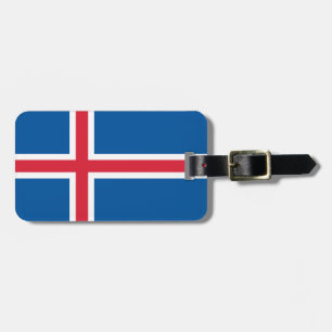 Etiqueta Para Maletas Bandera de Islandia