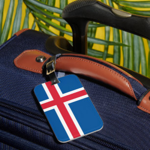 Etiqueta Para Maletas Bandera de Islandia