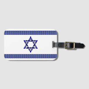 Etiqueta Para Maletas Bandera de Israel