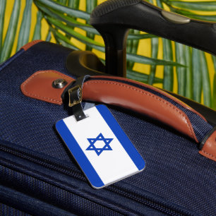 Etiqueta Para Maletas Bandera de Israel