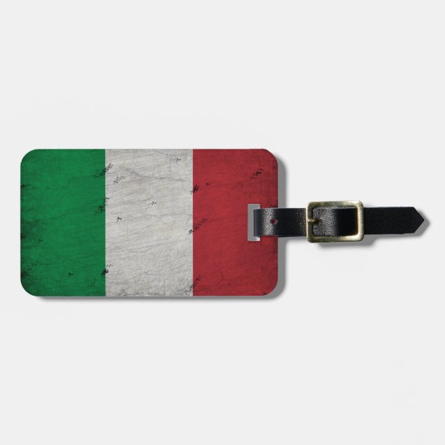 Etiqueta Para Maletas bandera de italia (Frente Horizontal)