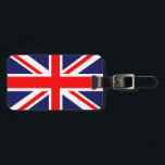 Etiqueta Para Maletas Bandera de Jack de Unión<br><div class="desc">Hola,  este diseño representa la famosa bandera de Union jack.</div>