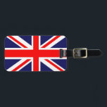 Etiqueta Para Maletas Bandera de Jack de Unión<br><div class="desc">Hola,  este diseño representa la famosa bandera de Union jack.</div>