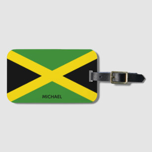 Etiqueta Para Maletas Bandera de Jamaica