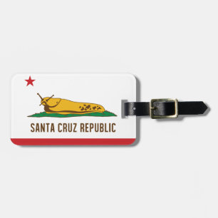 Etiqueta Para Maletas Bandera de la barra del plátano de la república de