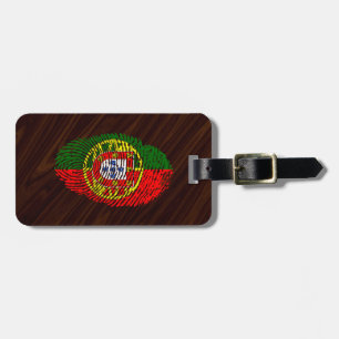 Etiqueta Para Maletas Bandera de la huella dactilar del tacto del