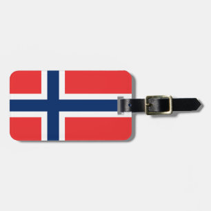 Etiqueta Para Maletas Bandera de la identificación fácil de Noruega