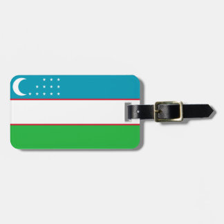 Etiqueta Para Maletas Bandera de la identificación fácil de Uzbekistán