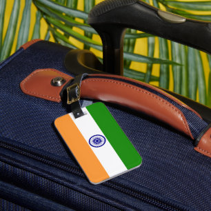 Etiqueta Para Maletas Bandera de la India