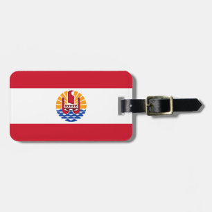 Etiqueta Para Maletas Bandera de la Polinesia Francesa