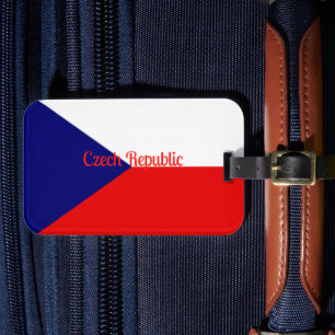 Etiqueta Para Maletas Bandera de la República Checa