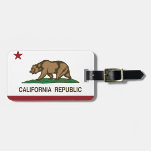 Etiqueta Para Maletas Bandera de la república de California