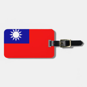 Etiqueta Para Maletas Bandera de la República de China Fácil identificac