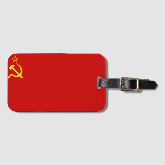 Etiqueta Para Maletas bandera de la URSS (Anverso horizontal)