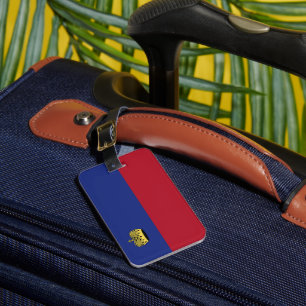 Etiqueta Para Maletas Bandera de Liechtenstein