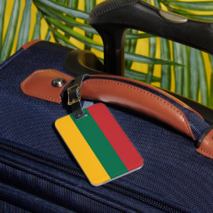 Etiqueta Para Maletas Bandera de Lituania