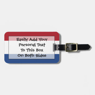 Etiqueta Para Maletas Bandera de los Países Bajos Easy ID Personal