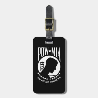 Etiqueta Para Maletas Bandera de los POW MIA: Soldados desaparecidos de