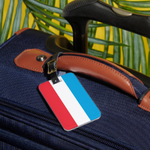 Etiqueta Para Maletas Bandera de Luxemburgo