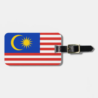 Etiqueta Para Maletas Bandera de Malasia Easy ID Personal